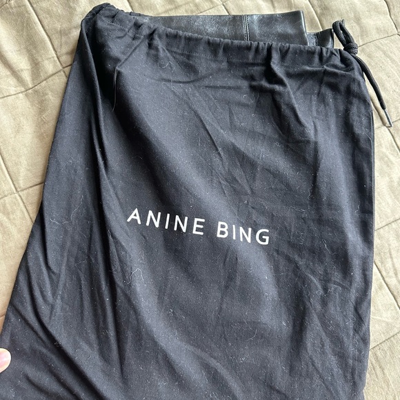 Anine Bing Sally Leather Miniskirt - Picture 6 of 11